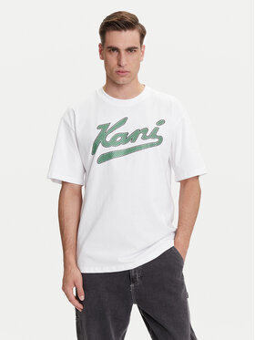 Karl Kani Karl Kani T-shirt Varsity Palm PD00005336 Bianco Relaxed Fit