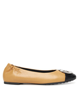 Tory Burch Балетки Tory Burch Claire Cap-Toe Ballet 156309 Бежевий