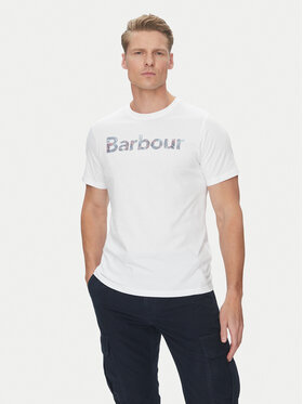 Barbour Barbour Marškinėliai Devon MTS1391WH11 Balta Regular Fit