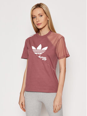 adidas adidas Футболка adicolor Split Trefoil HC7044 Рожевий Regular Fit