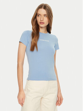 Guess Jeans Guess Jeans Футболка W4YI01 J1314 Блакитний Regular Fit