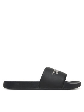 Tommy Hilfiger Natikače Tommy Hilfiger Raised Pool Slide FM0FM05761 Crna