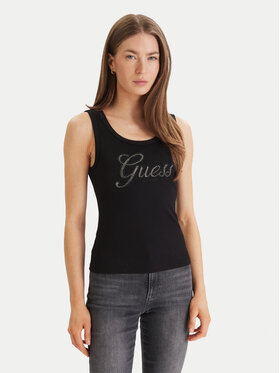 Guess Guess Топ W6GP22 K2954 Чорний Regular Fit