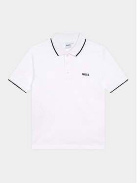 BOSS Boss Поло J25P26 D Білий Regular Fit