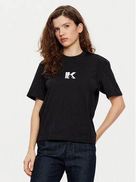 Karl Lagerfeld Jeans Karl Lagerfeld Jeans T-shirt A1W17031 Crna Regular Fit