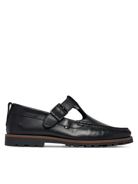 Tommy Hilfiger Κλειστά παπούτσια Tommy Hilfiger Hilfiger Light Lth Buckle Loafer FM0FM05846 Μαύρο