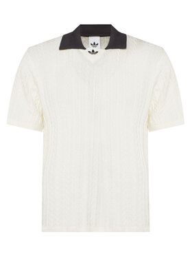 adidas adidas Polo KR9765 Blanco Loose Fit