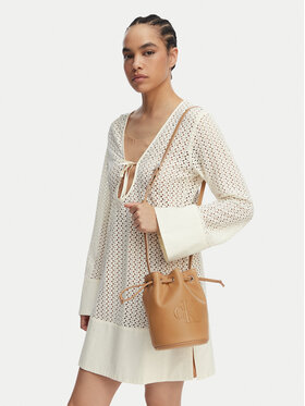 Calvin Klein Handtasche Calvin Klein Bold Ck Small LV04F3640G Beige