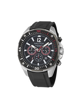 Nautica Hodinky Nautica Sporty Chronograph NAPBSS501 Stříbrná