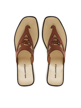 KARL LAGERFELD Žabky KARL LAGERFELD Skoot II KL80407 Hnědá