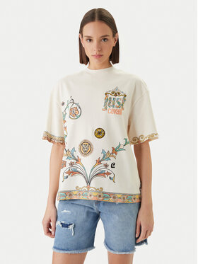 Just Cavalli Just Cavalli Camiseta 80PAHE08 CJ118 Blanco Regular Fit