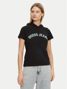 Guess Guess Футболка W5GP28 J1314 Чорний Regular Fit