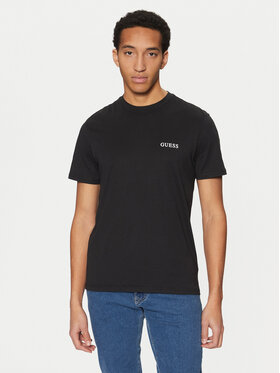 Guess Guess Футболка U4BM03 KCAM1 Чорний Regular Fit