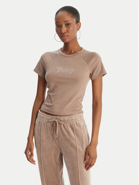 Juicy Couture Juicy Couture Camiseta Baby JCWCT126317 Beis Slim Fit