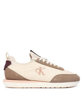 Calvin Klein Sneakers Calvin Klein Retro Runner Lace Up Sock YW0YW02060 Crem