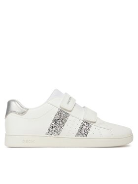 Geox Snīkeri Geox J Eclyper Girl J45LRA 000BC C0007 D Balts