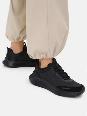 Calvin Klein Sneakers Calvin Klein Light Eva Runn Laceup Aop HW0HW03292 Schwarz