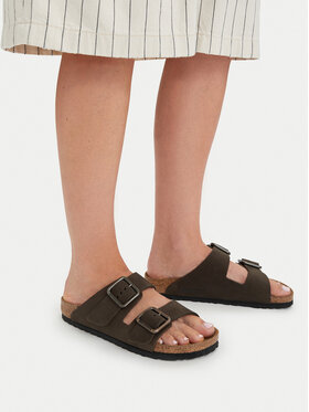 Birkenstock Шльопанці Birkenstock Arizona Wire Buckle 1032764 Темно-бежевий