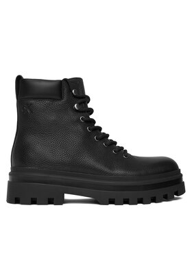 Calvin Klein Jeans Schnürschuhe Calvin Klein Jeans Lugged Hiking Lace Up Lth YM0YM01336 Schwarz