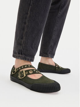 Vans Balerina Vans Mary Jane Straps VN000D9AOLV1 Zöld