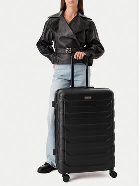 GINO ROSSI Walizka duża GINO ROSSI CEO-GIN-L-001-05-BLACK Czarny