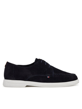 Tommy Hilfiger Mokasíny Tommy Hilfiger Moc T Derby FM0FM05495 Tmavomodrá
