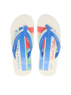 Tommy Hilfiger Infradito Tommy Hilfiger Patch Hilfiger Beach Sandal FM0FM05903 Blu