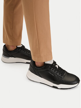 Calvin Klein Sportcipők Calvin Klein City Runner Laceup Lth Mix HM0HM02309 Fekete