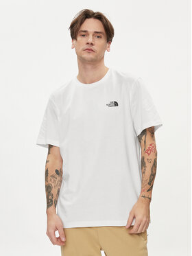 The North Face The North Face Marškinėliai Simple Dome NF0A87NG Balta Regular Fit