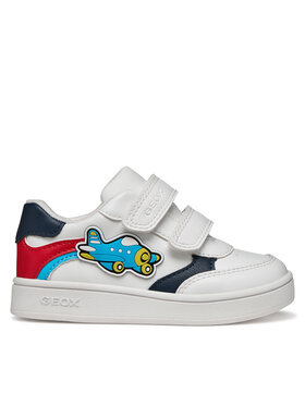 Geox Snīkeri Geox B Eclyper Boy B655LC 000BC C0050 S Balts