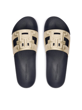 Tommy Hilfiger Natikače Tommy Hilfiger Th Pool Slide FW0FW09613 Zlatna