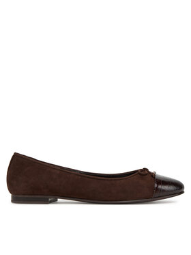 Tory Burch Балетки Tory Burch Cap-Toe Ballet 169866 Коричневий
