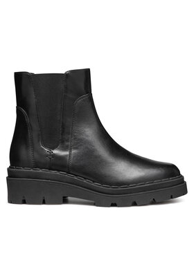 Geox Kotníková obuv s elastickým prvkem Geox D Felleny D46XEC 043NH C9999 Černá