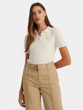 LAUREN RALPH LAUREN LAUREN RALPH LAUREN Polo 200932224001 Écru Slim Fit