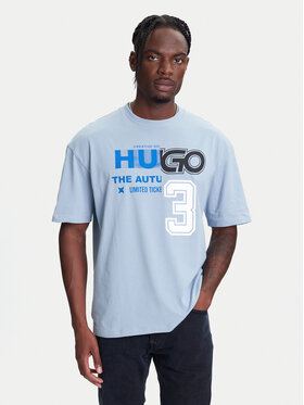 HUGO HUGO Футболка Nesite 50544168 Світло-синій Loose Fit
