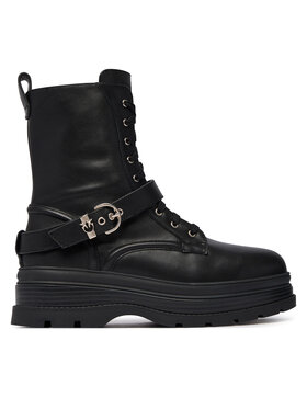 PINKO Šnurovacia obuv PINKO Eva 04 SD0613P001 Čierna