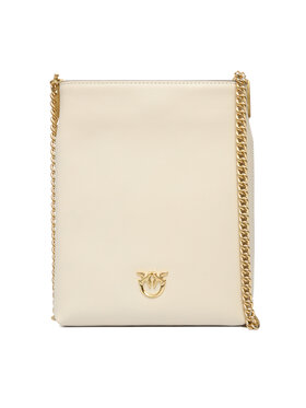 PINKO Kabelka PINKO Flat Satchel AI 25-26 PCPL 105352 A0QO Écru