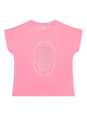 4F 4F Футболка 4FJSS23TTSHF398 Рожевий Regular Fit