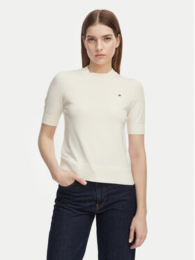 Tommy Hilfiger Tommy Hilfiger Džemper WW0WW49705 Žuta Slim Fit