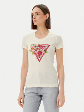 Guess Guess Póló W5GI10 J1314 Fehér Slim Fit