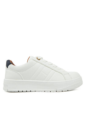 Tommy Hilfiger Sneakersy Tommy Hilfiger Low Cut Lace-Up Sneaker T3X9-33857-1355 S Biela