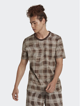 adidas adidas Футболка Reveal Allover Print HK2744 Коричневий Regular Fit