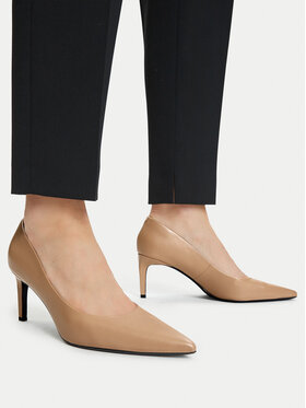 Calvin Klein Pantofi cu toc subțire Calvin Klein Ess Stiletto 70 HW0HW02607 Bej