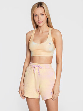 adidas adidas Топ Allover Print HL6596 Бежевий Slim Fit