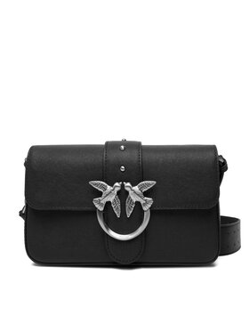 PINKO Kabelka PINKO Love One Slouchy Zip Mini AI 25-26 PLTT 105345 A2JG Čierna