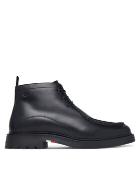 Tommy Hilfiger Bakancs Tommy Hilfiger Corporate Casual Lth Moc Chukka FM0FM05987 Fekete