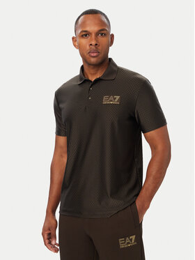 EA7 Emporio Armani EA7 Emporio Armani Polo 7M002256 AF26529 U6027 Marrón oscuro Regular Fit