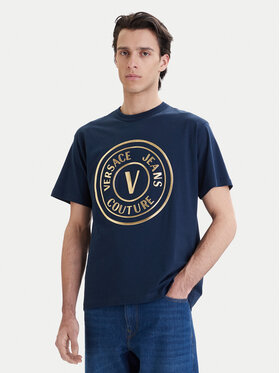 Versace Jeans Couture Versace Jeans Couture Camiseta 80GAHT02 CJ00T Azul marino Regular Fit