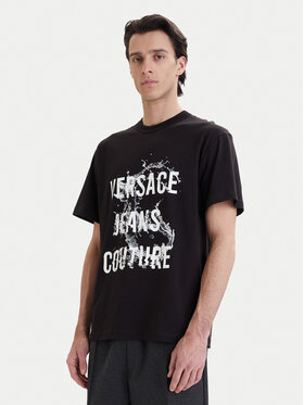 Versace Jeans Couture Versace Jeans Couture Camiseta 80GAHC01 CJ01C Negro Regular Fit