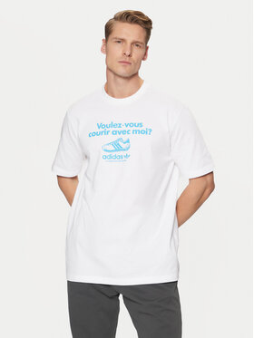 adidas adidas Футболка Graphic Tee JC8365 Білий Regular Fit